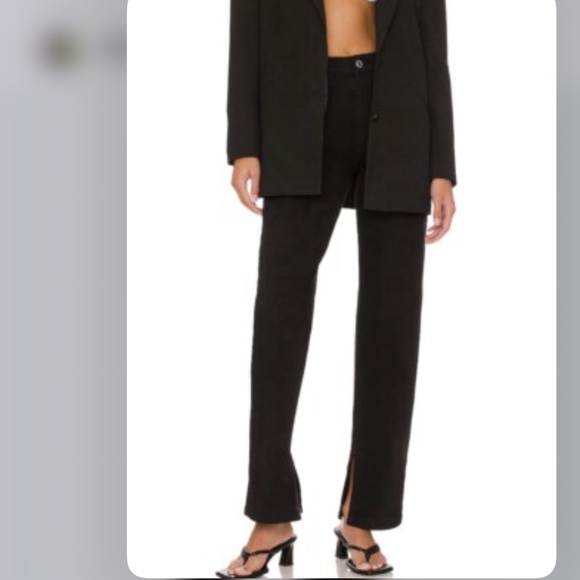 Weworewhat mom slit straight jeans - Picture 2 of 8